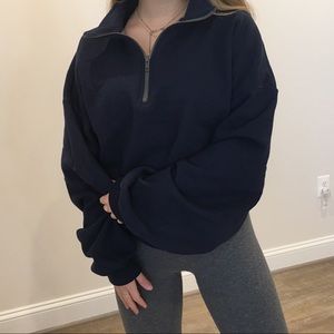 VINTAGE NAVY QUARTERZIP